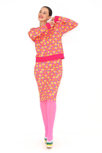 Agatha ruiz de la prada SUDADERA FLORES NARANJA Precios de Black Friday