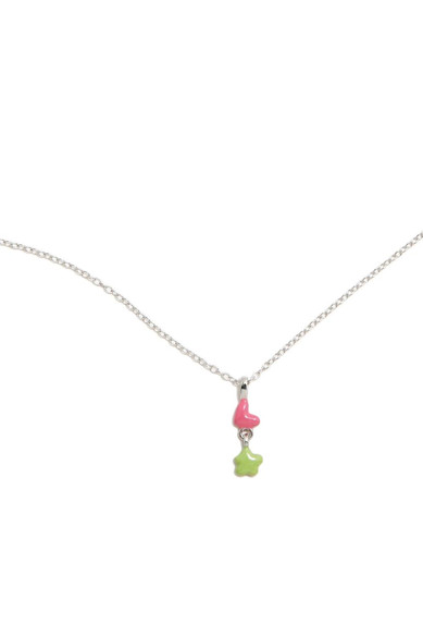 Agatha ruiz de la prada COLGANTE CORAZON Y FLOR KOONS Venta caliente