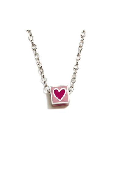 Agatha ruiz de la prada COLGANTE CUBO CORAZON ROSA