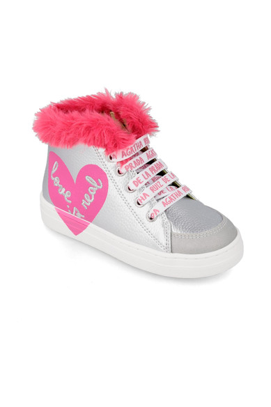 Agatha ruiz de la prada BOTIN CORDONES PLATEADOS Rebajas top