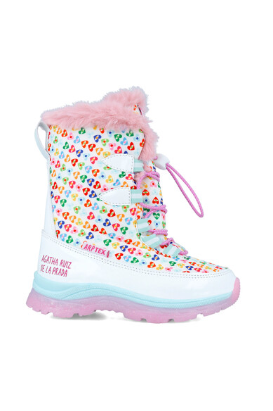 Agatha ruiz de la prada BOTA APRES-SKI ESTAMPADAS BLANCO Promoción por tiempo limitado