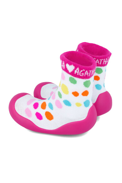Agatha ruiz de la prada CALCETIN LYCRA TOPOS COLORES Superdescuento