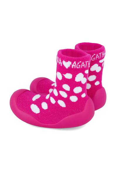 Agatha ruiz de la prada CALCETIN LYCRA TOPOS FUCSIA Grandes descuentos