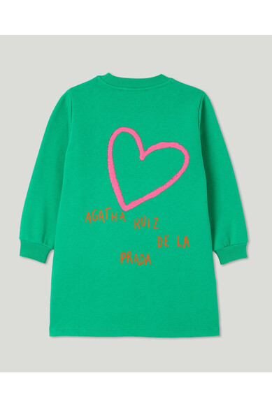Agatha ruiz de la prada VESTIDO VERDE CORAZON ESPALDA