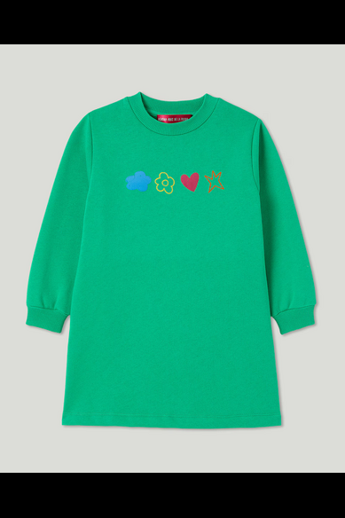 Agatha ruiz de la prada VESTIDO VERDE CORAZON ESPALDA Libre de impuestos