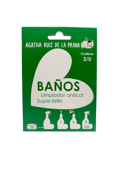 Agatha ruiz de la prada CAJA 2 PASTILLAS ECOBEL BAÑOS 2025