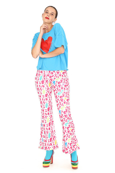 Agatha ruiz de la prada PANTALON FUCSIA LETRAS BLANCAS Los más vendidos