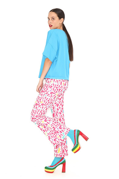 Agatha ruiz de la prada PANTALON FUCSIA LETRAS BLANCAS Los más vendidos