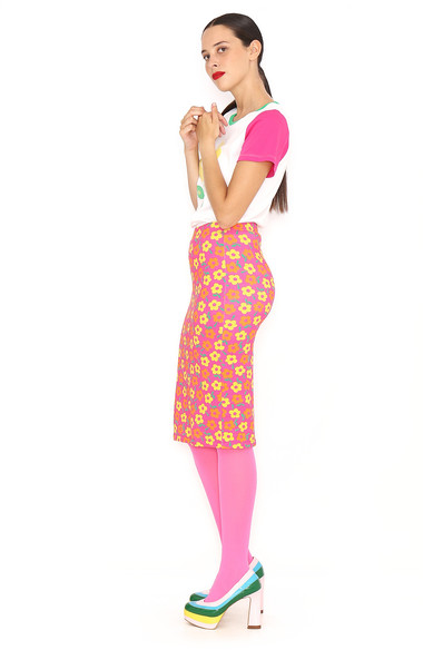 Agatha ruiz de la prada FALDA LAPIZ FLORES Tienda