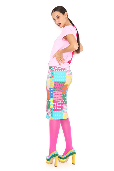 Agatha ruiz de la prada FALDA LAPIZ PATCHWORK Rebajas online
