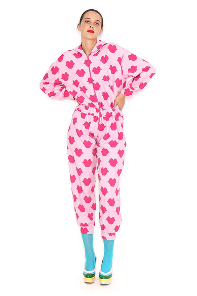 Agatha ruiz de la prada MONO CAPUCHA BESOS Rebajas top