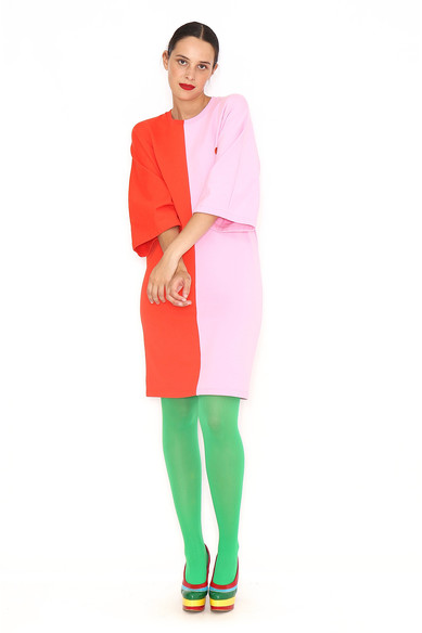 Agatha ruiz de la prada VESTIDO BICOLOR CORAZON Envío gratis