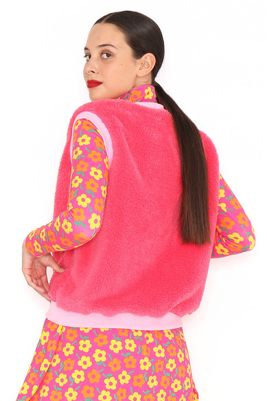 Agatha ruiz de la prada CHALECO PELUCHE FUCSIA COMPRAR AHORA