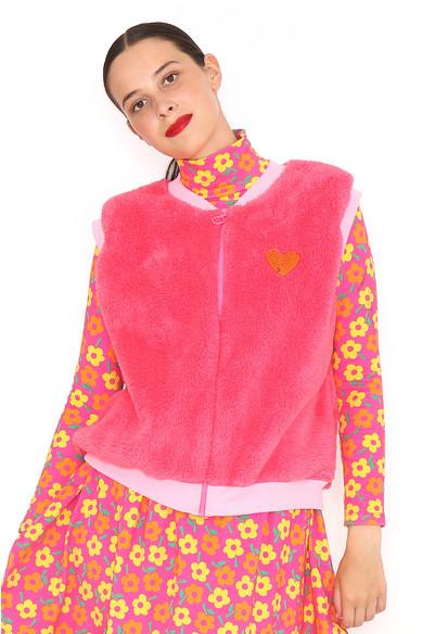 Agatha ruiz de la prada CHALECO PELUCHE FUCSIA COMPRAR AHORA