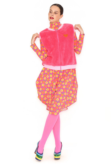 Agatha ruiz de la prada CHALECO PELUCHE FUCSIA COMPRAR AHORA