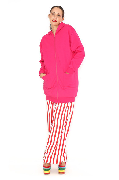 Agatha ruiz de la prada CHAQUETA LARGA FUCSIA ÚLTIMAS EDICIONES