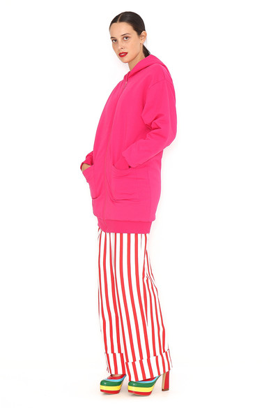 Agatha ruiz de la prada CHAQUETA LARGA FUCSIA ÚLTIMAS EDICIONES