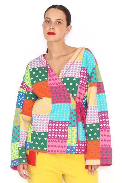 Agatha ruiz de la prada KIMONO PATCHWORK MULTICOLOR Precio de fábrica