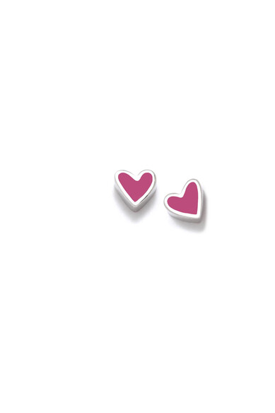 Agatha ruiz de la prada PENDIENTES KILO CORAZON FUCSIA