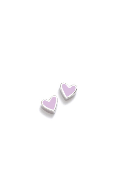 Agatha ruiz de la prada PENDIENTES KILO CORAZON MORADO