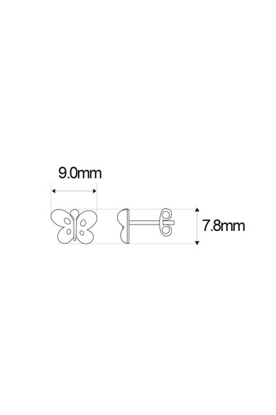 Agatha ruiz de la prada PENDIENTES CHARM MARIPOSA PEQUE ROSA Superdescuento