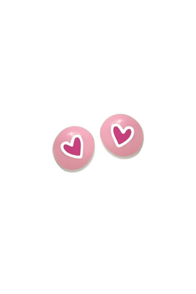 Agatha ruiz de la prada PENDIENTE FUN ROSA CORAZON