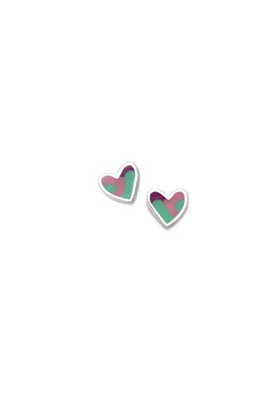 Agatha ruiz de la prada PENDIENTE CORAZON VERDE AQUA Rebajas baratas