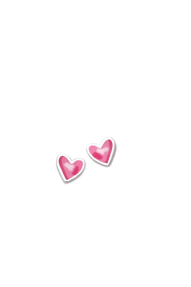 Agatha ruiz de la prada PENDIENTE CORAZON FUCSIA AQUA