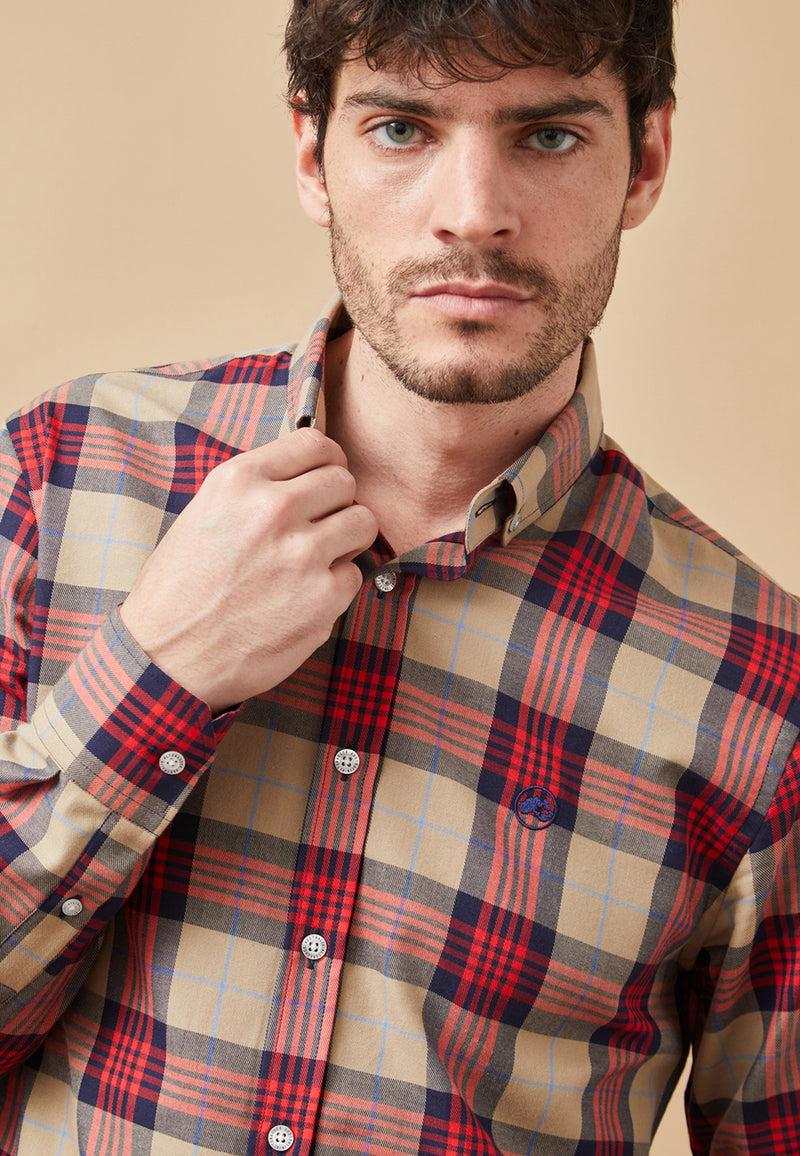 Altonadock Camisa Cuadros Marrón En línea