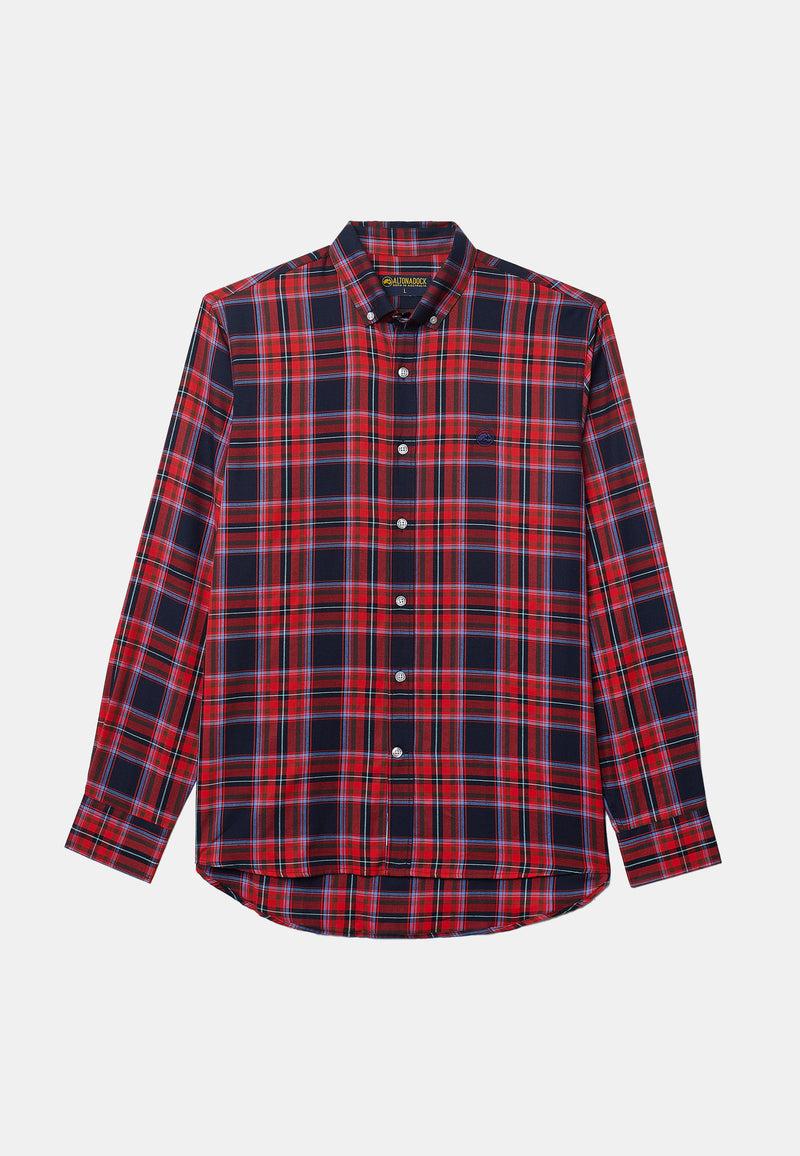 Altonadock Camisa Cuadros Granate Outlet