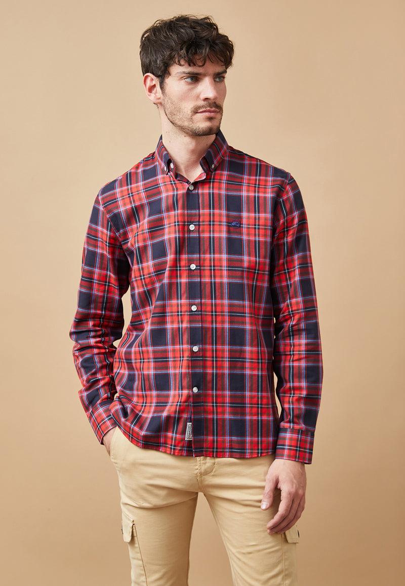 Altonadock Camisa Cuadros Granate Outlet