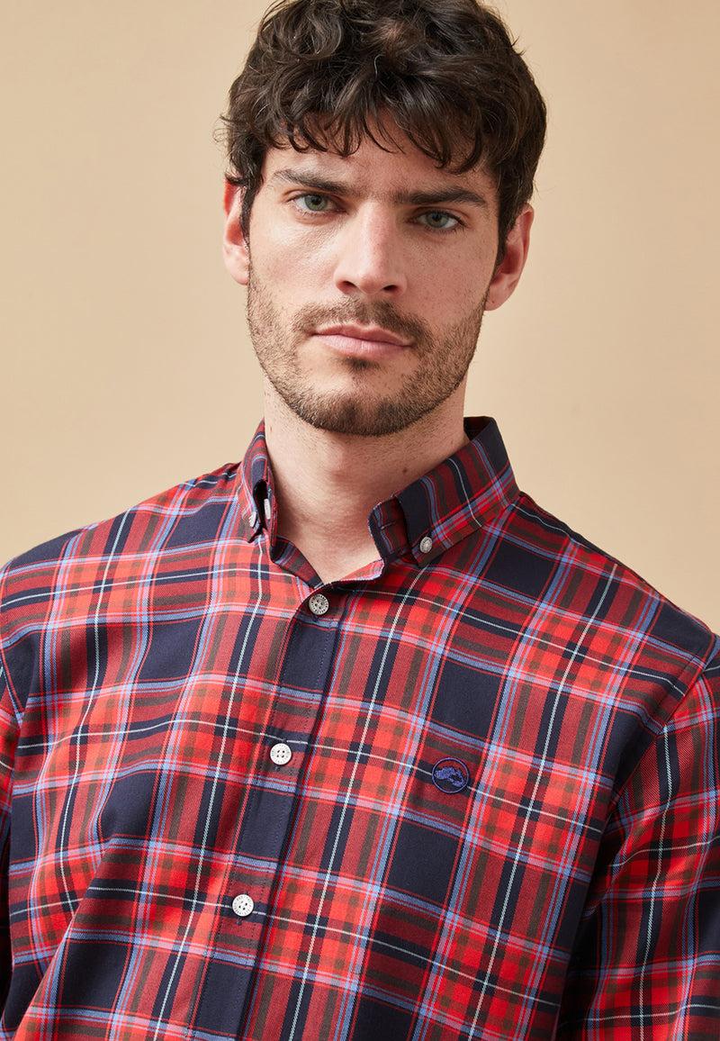 Altonadock Camisa Cuadros Granate Outlet