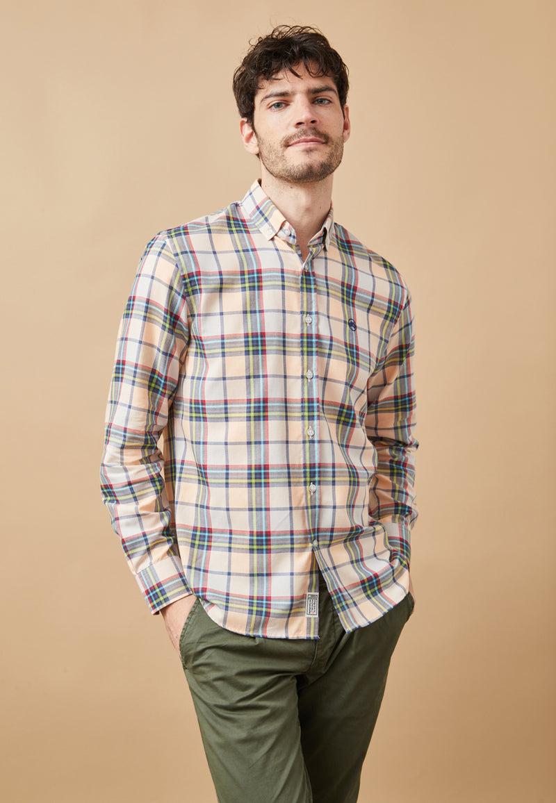 Altonadock Camisa Cuadros Beige Rebajas