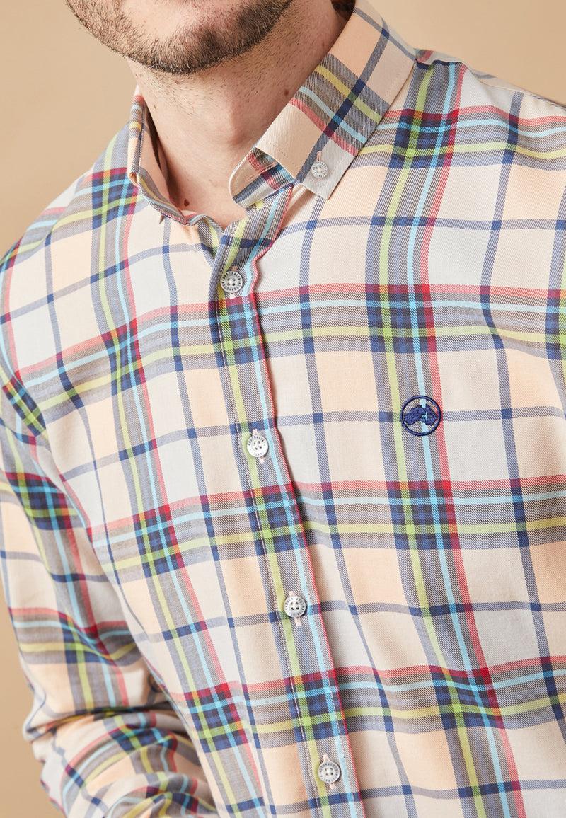 Altonadock Camisa Cuadros Beige Rebajas