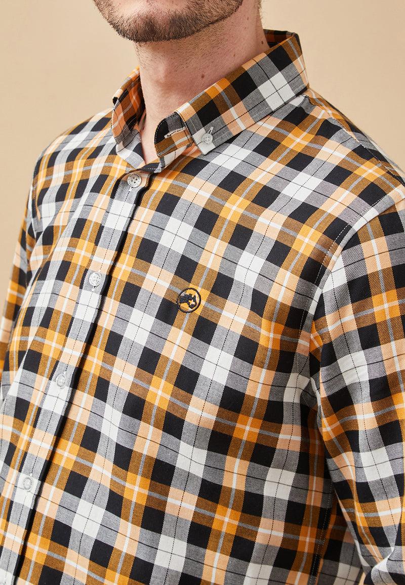 Altonadock Camisa Cuadros Amarillo Venta caliente
