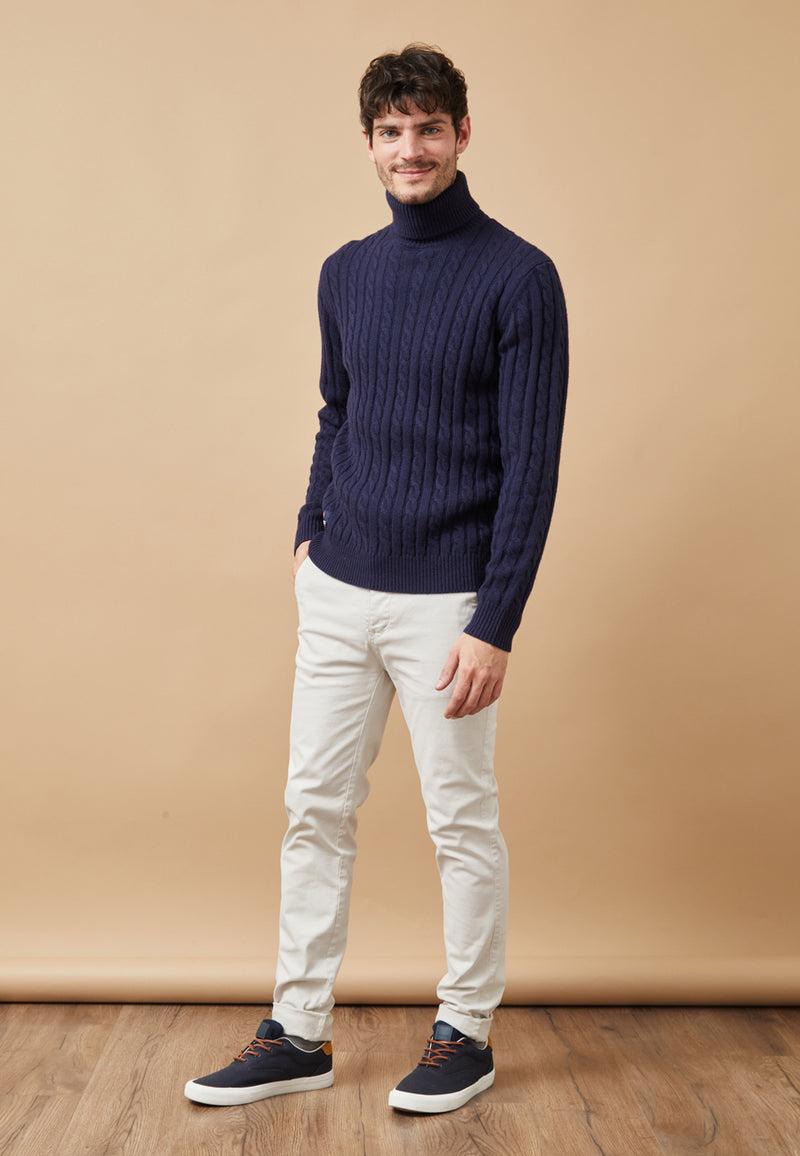 Altonadock Jersey Cuello Vuelto Azul Rebajas online