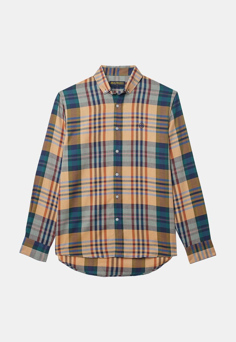 Altonadock Camisa Cuadros Mostaza En oferta