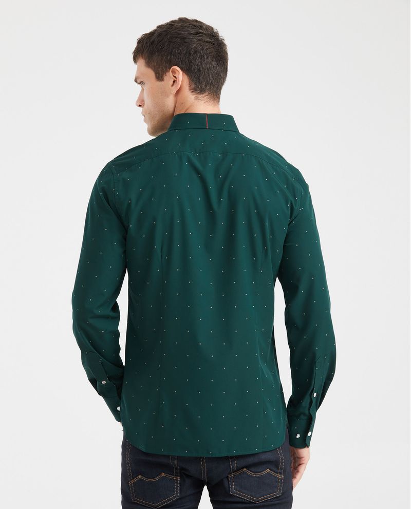 Chevignon Camisa Premium Slim Fit Manga Larga con Estampado Mini Print para Hombre Limitado a 3 días