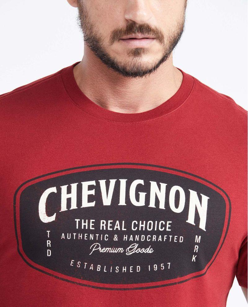 Chevignon Camiseta Slim Fit Estampada Cuello Redondo para Hombre Grandes descuentos