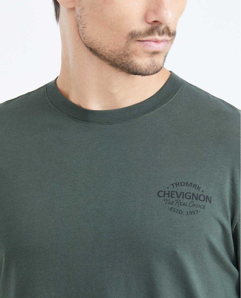 Chevignon Camiseta Classic Fit Manga Larga con Estampado para Hombre Descuentos del mes