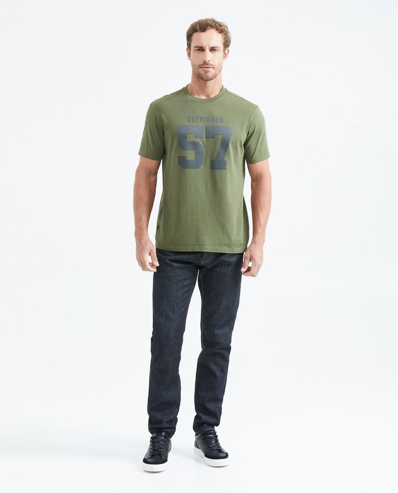 Chevignon Camiseta Slim Fit Estampada Cuello Redondo en Algodón más Grueso para Hombre Outlet online