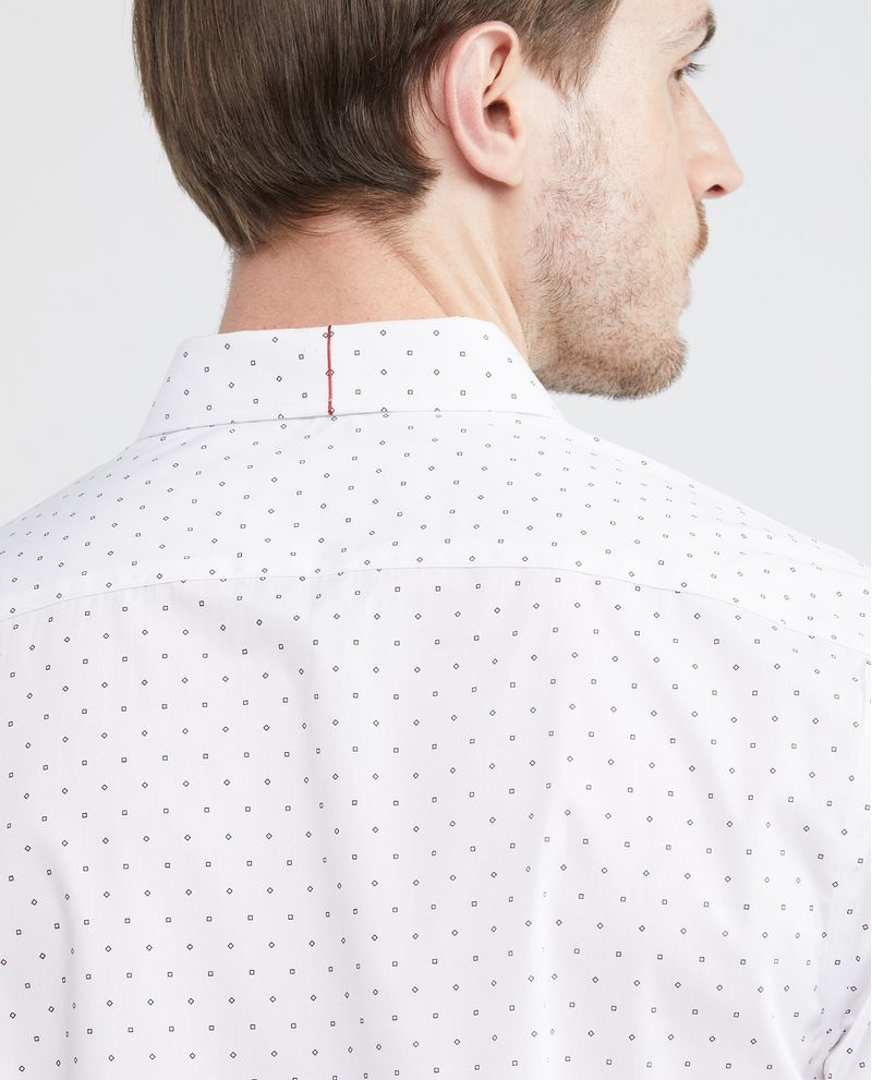 Chevignon Camisa Premium de Hombre Slim Fit Manga Larga - Mini Print Coolmax + Wrinkle Free Descuento