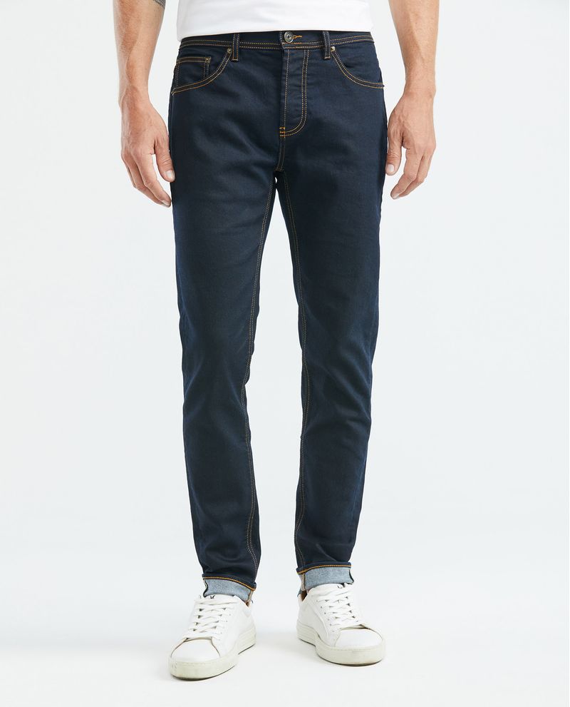 Chevignon Jean de Hombre Super Slim Fit Rider Bota Super Slim - Azul Oscuro Acabado Resinado Solo queda un día