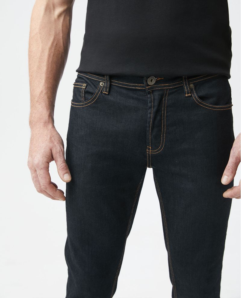 Chevignon Jean de Hombre Super Slim Fit Rider Bota Super Slim - Azul Oscuro Acabado Resinado Solo queda un día