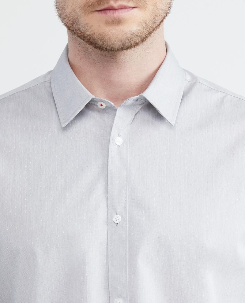 Chevignon Camisa Premium de Hombre Slim Fit Manga Larga - Mini Cuadros Efecto Dobby Envío internacional gratuito