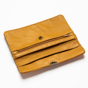 D lirio Cartera de Piel Marrón Tienda