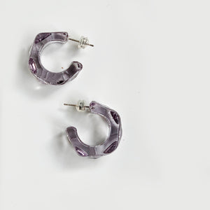 D lirio Pendientes Ocean Purple Ahorra y exporta