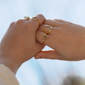 D lirio Anillo Bel Última moda