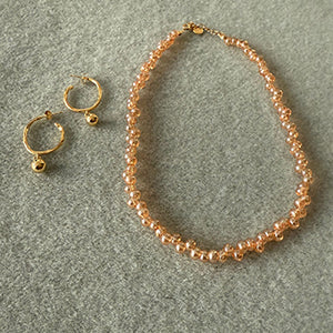 Dlirioshop Collar Bolas Cava Rosado Rebajas online