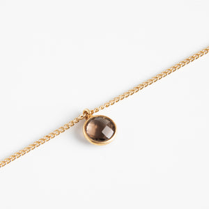 Dlirioshop Pulsera de Piedra Cuarzo Marrón Superdescuento
